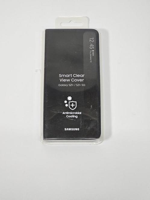 Samsung Galaxy S21 Plus Clear View Cover Zwart, Telecommunicatie, Mobiele telefoons | Hoesjes en Frontjes | Samsung, Zo goed als nieuw