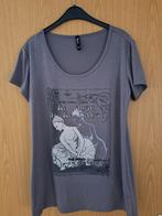 Paars dames T-shirt met print XXL Z.G.A.N, Flame, Paars, Zo goed als nieuw, Shirt of Top