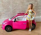 Barbie auto Fiat 500 cabrio, incl pop & accesoires. Izgs!, Kinderen en Baby's, Speelgoed | Poppen, Ophalen of Verzenden, Zo goed als nieuw