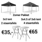 Partytent huren? Gratis bezorgd en opgehaald in Apeldoorn, Ophalen of Verzenden, Zo goed als nieuw, 5 tot 8 meter, Opvouwbaar