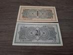 Setje muntbiljetten 1 en 2,5 gulden Juliana, 1949, Postzegels en Munten, Ophalen of Verzenden