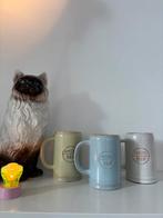 Set Amstel pullen, aardewerk, pastel, vintage pul, Huis en Inrichting, Woonaccessoires | Kandelaars en Kaarsen, Ophalen of Verzenden