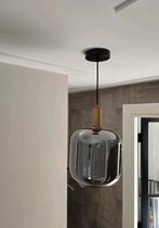Mooie hanglamp smoke glas design hotel chique goud accent, Huis en Inrichting, Ophalen, Glas, Minder dan 50 cm