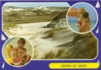 Groeten uit Groede - 3 afb volk strand - 1981 gelopen, Verzamelen, Ansichtkaarten | Nederland, Ophalen of Verzenden, 1980 tot heden