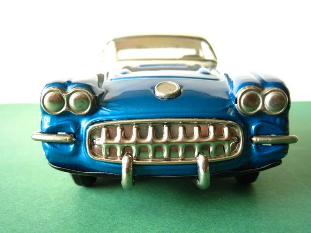 Chevrolet Corvette blikken auto Yonezawa Japan 1959, Antiek en Kunst, Antiek | Speelgoed, Ophalen of Verzenden