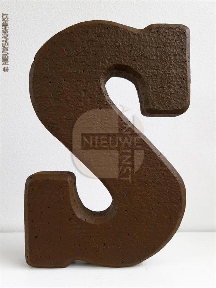 Authentieke Jamin melk chocoladeletter ‘S’ Sinterklaas- 30cm, Diversen, Sinterklaas, Nieuw, Verzenden