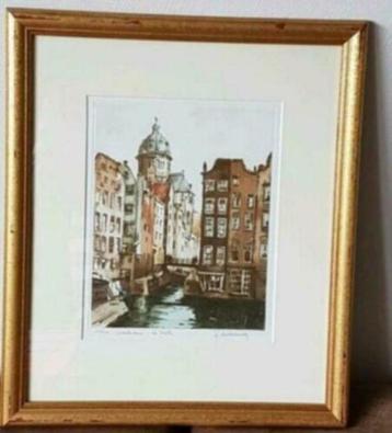 Kleurenets ets Roger Hebbelinck Amsterdam Kolk 228 /350 beschikbaar voor biedingen