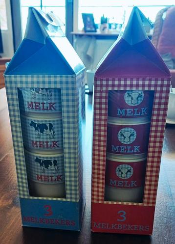 Vintage Melkbekers in Doos - Set van 3 beschikbaar voor biedingen