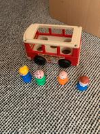 VINTAGE Fisher Price mini schoolbus met poppetjes uit 1969, Ophalen of Verzenden, Zo goed als nieuw, Speelset