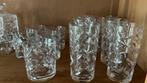 Glas servies 43delig van RCR Italy met bladmotief, Antiek en Kunst, Antiek | Glas en Kristal, Ophalen