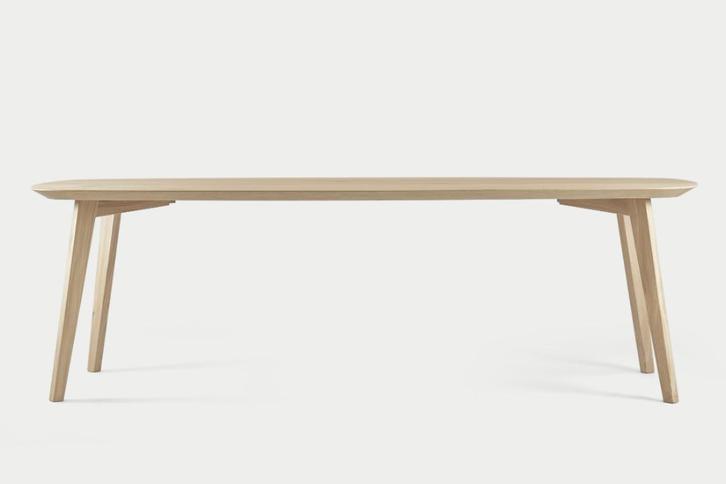 Deens ovale tafel, Scandinavisch design, Deens design, Huis en Inrichting, Tafels | Eettafels, Nieuw, 50 tot 100 cm, 200 cm of meer