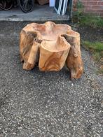 Boomstronk Salontafel - Rustiek & Uniek, Huis en Inrichting, Tafels | Salontafels, Gebruikt, Overige vormen, Minder dan 50 cm