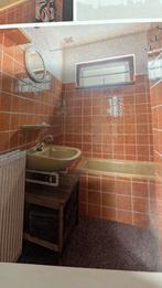 Complete vintage badkamer, jaren ’70 – wasbak, bad & fontein, Ophalen, Gebruikt, Met bad