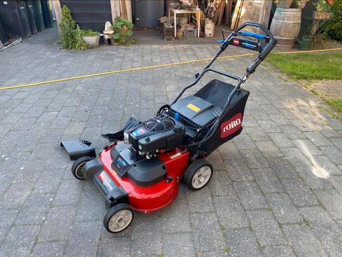 Toro Timemaster gazonmaaier, Tuin en Terras, Grasmaaiers, Zo goed als nieuw, Benzine-grasmaaier, 50 cm of meer, Cirkelmaaier, Elektrische starter