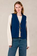 Kings of indigo k.o.i gewatteerde gilet nieuw, Maat 38/40 (M), Kings of indigo, Blauw, Nieuw