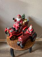 Kerstman op auto en tractor - Decoratie, Ophalen of Verzenden, Gebruikt