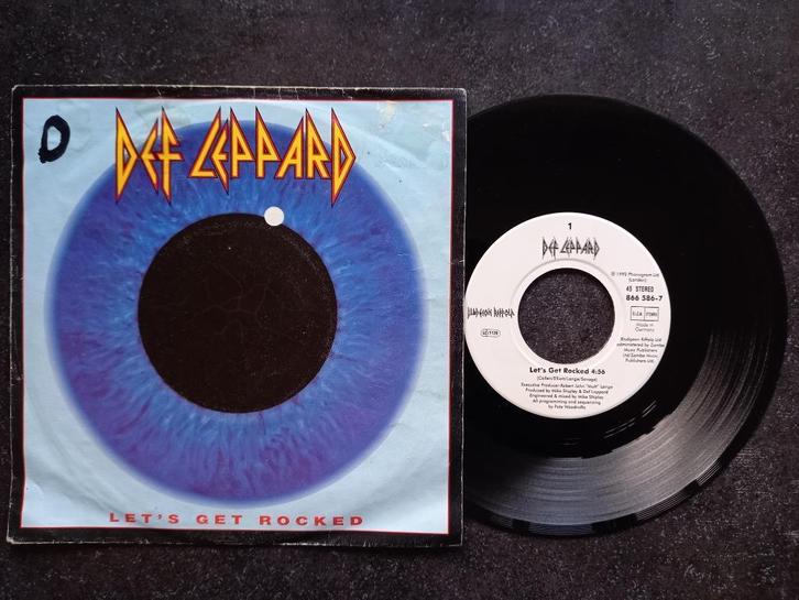 Def Leppard - Let's get Rocked 1992, Cd's en Dvd's, Vinyl Singles, Gebruikt, Single, Rock en Metal, 7 inch, Ophalen of Verzenden