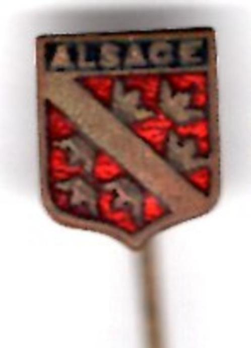 Alsace rood email wapen speldje ( W_481 ), Verzamelen, Speldjes, Pins en Buttons, Zo goed als nieuw, Speldje of Pin, Stad of Land