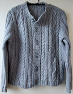 Schitterend handgebreid vest 42 Noorwegen Scandinavisch wol?, Ophalen of Verzenden, Gedragen, Maat 42/44 (L), Grijs