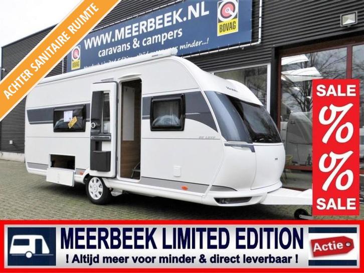 Hobby De Luxe 495 WFB 6264,=KORTING MOVER+THULE+ DOUCHE !, Caravans en Kamperen, Caravans, tot en met 4, 1000 - 1250 kg, Standaardzit