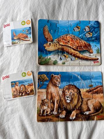 Houten Goki puzzels 2 stuks beschikbaar voor biedingen