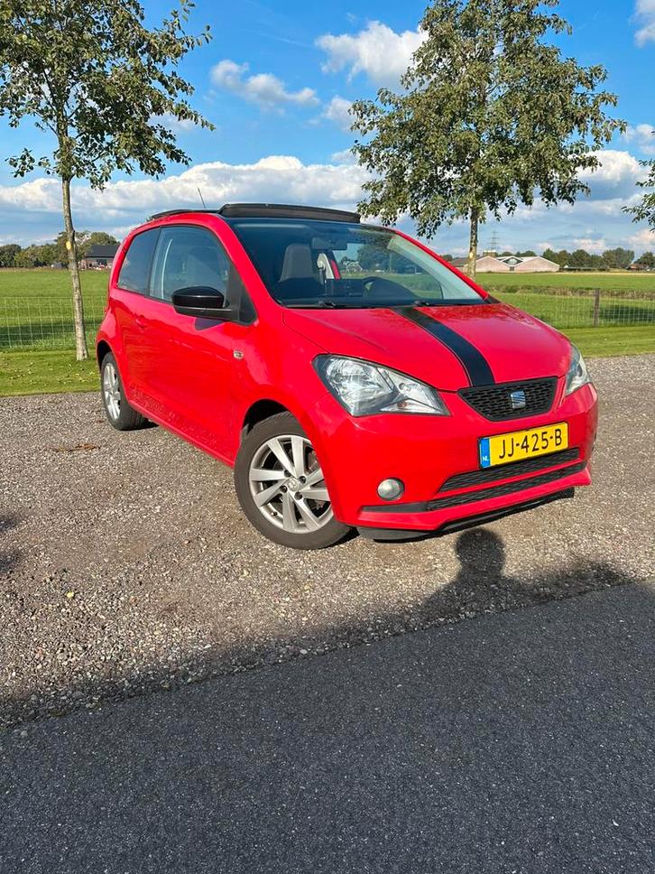 Seat Mii 1.0 2012 Rood 85pk, Auto's, Seat, Particulier, Mii, Airconditioning, Android Auto, Apple Carplay, Bluetooth, Centrale vergrendeling