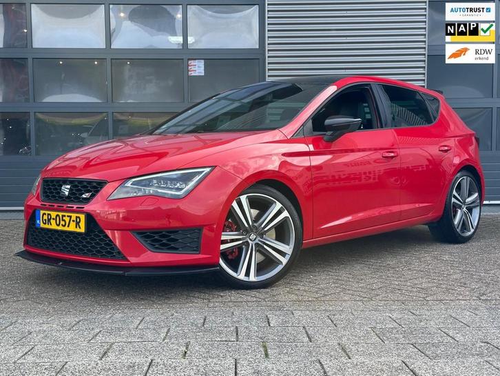 Seat Leon 2.0 TSI Cupra 280 | Pano | Leder | CarPlay | Ambia, Auto's, Seat, Bedrijf, Te koop, Leon, ABS, Achteruitrijcamera, Adaptive Cruise Control