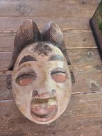 Punu  Masker - Handgesneden Decoratie, Antiek en Kunst, Kunst | Niet-Westerse kunst, Ophalen of Verzenden