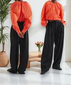 COS Oranje geplooide blouse met lange mouwen S, COS, Nieuw, Oranje, Ophalen of Verzenden