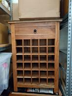 Wijnkast met lade - massief hout - 30 flessen, Ophalen, Nieuw, 25 flessen of meer, 75 cm of meer