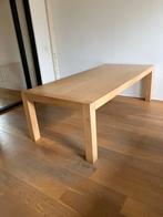 VNU Linteloo Tafel + sidetable, Ophalen, Gebruikt, 100 tot 150 cm, Eikenhout
