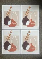 4 mooie posters 30 x 40 cm, Antiek en Kunst, Kunst | Etsen en Gravures, Ophalen of Verzenden