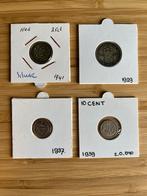 Zilvere muntjes Nederland, Ophalen of Verzenden, Koningin Wilhelmina, 10 cent