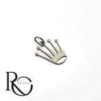 Handgemaakte Rolex Kroon Hanger – 925 Sterling Zilver, Nieuw, Ophalen of Verzenden, Kruis of Symbool, Zilver