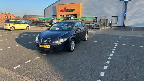 Seat Leon 1.6 75KW 2005 Zwart, Auto's, Seat, Leon, Benzine, C, Hatchback, Handgeschakeld, Origineel Nederlands, Zwart, Voorwielaandrijving
