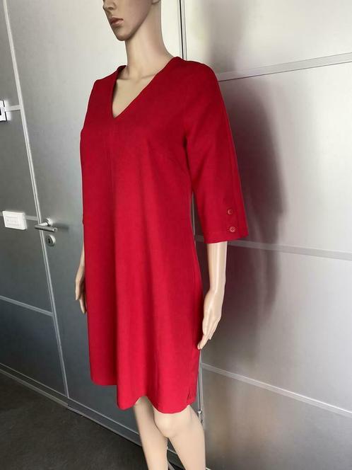 F1316 Le Marais maat S=36/38 jurk jurkje rood, Kleding | Dames, Jurken, Zo goed als nieuw, Maat 36 (S), Rood, Knielengte, Ophalen of Verzenden