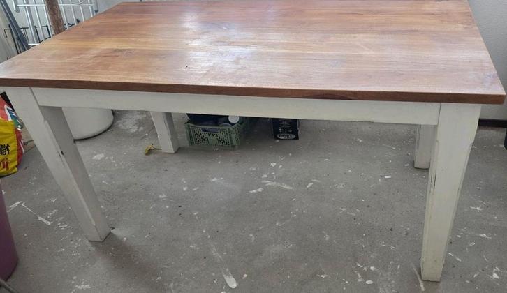 *** Eettafel met Tapse poot ***, Huis en Inrichting, Tafels | Eettafels, Gebruikt, 150 tot 200 cm, 50 tot 100 cm, Vijf personen of meer