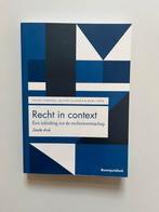 Recht in context, Een inleiding tot de rechtswetenschap, Sanne Taekema; Jeanne Gaakeer; Marc Loth, Ophalen of Verzenden, Alpha