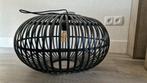 Zwarte bamboe rotan hanglamp!, Huis en Inrichting, Lampen | Lampenkappen, Ophalen, Zo goed als nieuw, Rond, 25 tot 50 cm