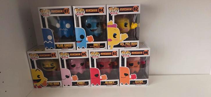 Funko Pop! Pac-Man Set - Complete Collectie!, Verzamelen, Poppetjes en Figuurtjes, Ophalen of Verzenden