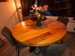 Mango houten eettafel 130 cm, Huis en Inrichting, Tafels | Eettafels, Ophalen of Verzenden, Rond, 100 tot 150 cm, 100 tot 150 cm