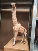 Giraffe ijzeren beeld - 37x14x59 cm, Ophalen of Verzenden, Nieuw, Metaal, Dierenbeeld