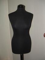 Zwarte paspop etalagepop mannequin torso, Ophalen, Zo goed als nieuw, Paspop