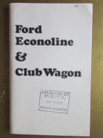 1974 FORD Econoline & Club Wagon Owner's Manual, Engels, Ophalen of Verzenden