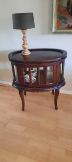 Theekastje / vitrinekast / met apart/extra dienblad, Glas, Zo goed als nieuw, Minder dan 100 cm, 25 tot 50 cm