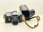 ZENIT EM analoog fotocamera met 50mm 1.8 lens&leren hoes, Spiegelreflex, N, Ophalen of Verzenden, N