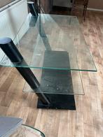 Glazen bureau / tv meubel, 50 tot 100 cm, Glas, Minder dan 100 cm, 25 tot 50 cm