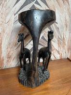 Houten handgemaakte Afrikaanse dierenschaal, Antiek en Kunst, Ophalen