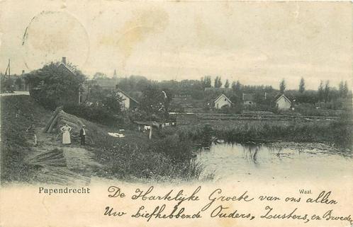 (388-560-021) Papendrecht Waal, Verzamelen, Ansichtkaarten | Nederland, Zuid-Holland, Verzenden
