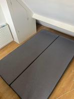 Boxspring, Tweepersoons, Zo goed als nieuw, 200 cm, Grijs